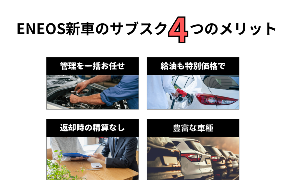 ENEOS新車のサブスクのメリット