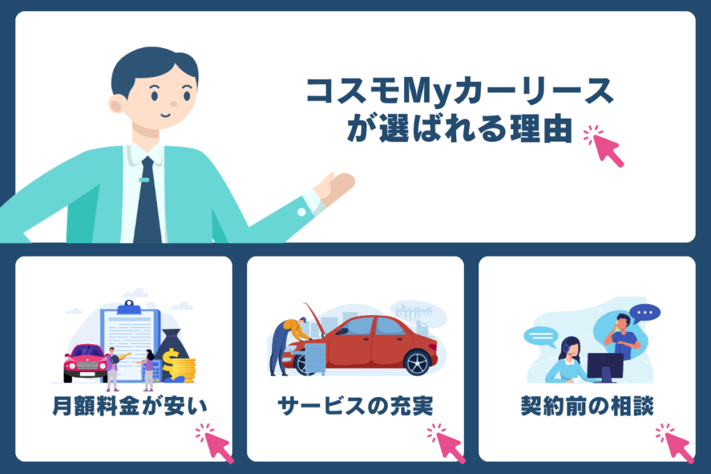 コスモカーリースが選ばれる理由